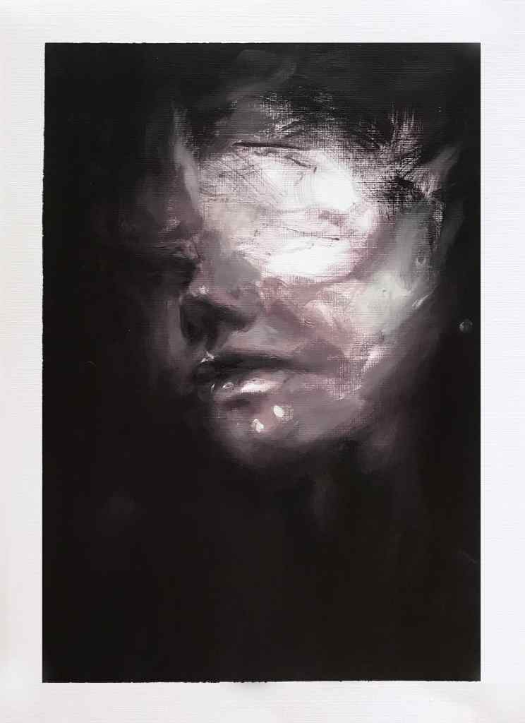 "Soul Inside Me II", 2020
Oil on paper, 30x21 cm